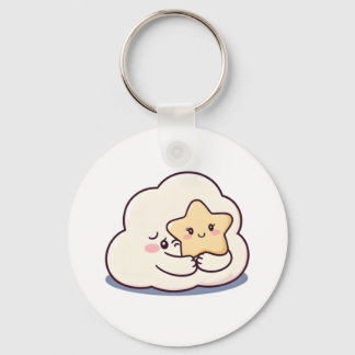 Porte-clés Nuage timide Accrocher une étoile - Dreammous Sky 