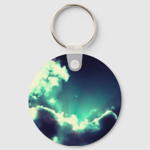 Porte-clés Nuages bleus