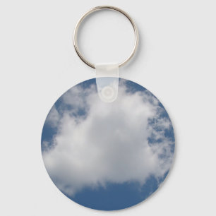 Porte-clés Nuages de Cumulus Puffy dans le ciel bleu