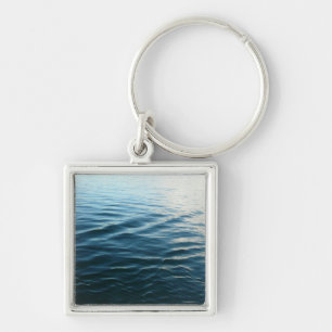 Porte-clés Nuances d'eau bleue Photographie de la nature Abst