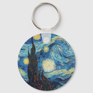 Porte-clés Nuit étoilée de Van Gogh Classique Impressionnisme