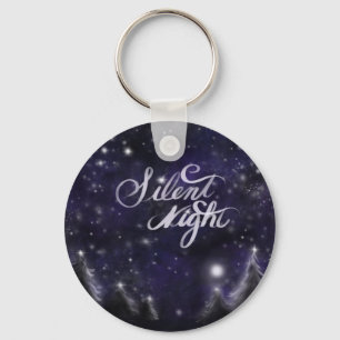 Porte-clés Nuit silencieuse - romantique Fête de neige