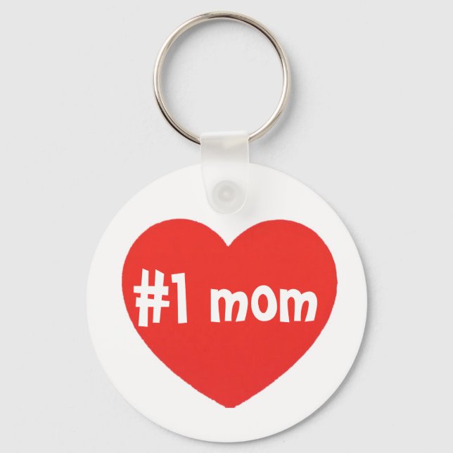 Porte-clés number one mom clergerbager (Recto)