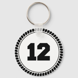 Porte-clés Numéro 12