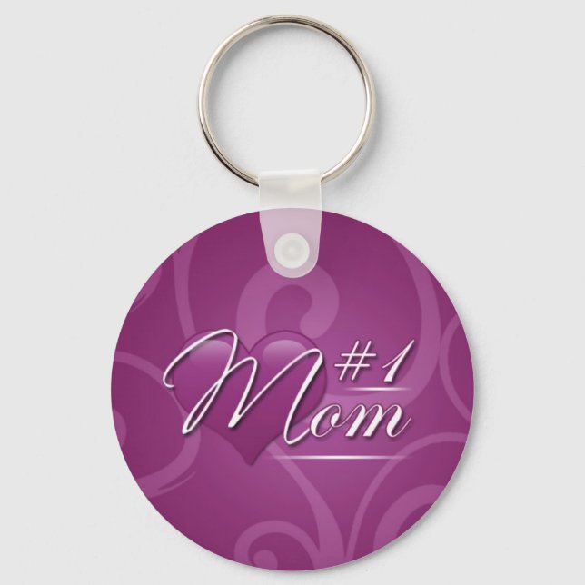 Porte-clés Numéro 1 maman (Recto)