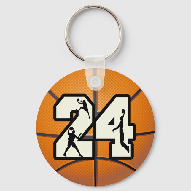 Porte-clés Numéro 24 Basketball (Recto)
