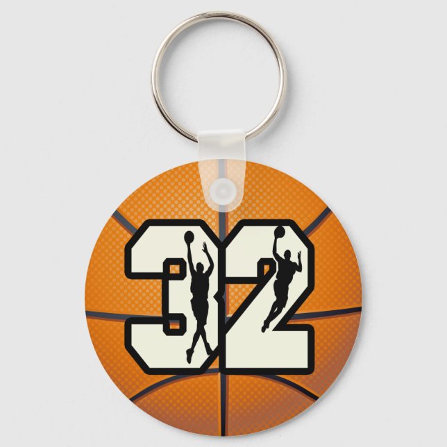 Porte-clés Numéro 32 Basketball (Recto)
