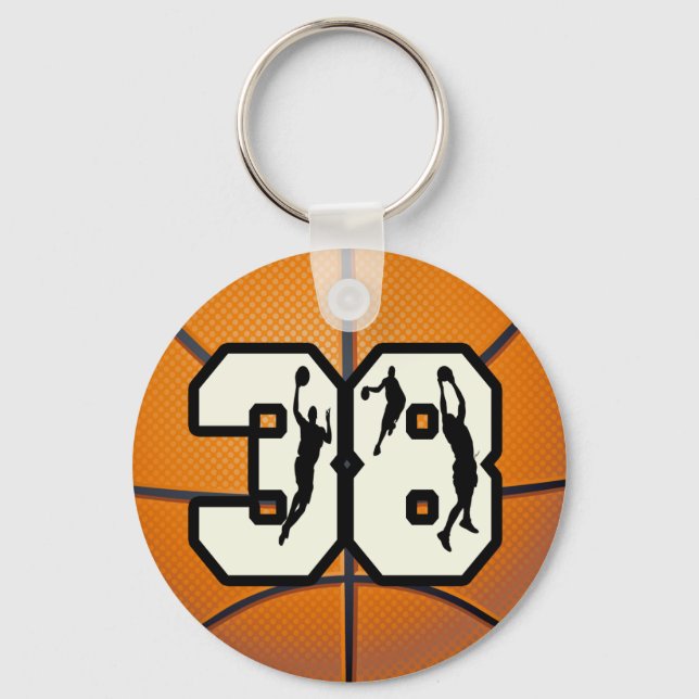 Porte-clés Numéro 38 Basketball (Recto)