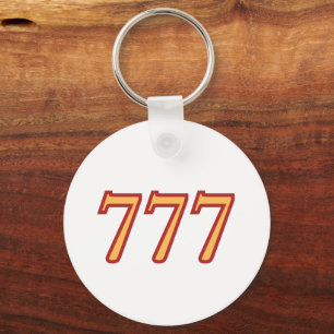 Porte-clés Numéro angélique 777 Chance