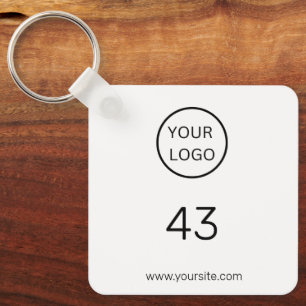 Porte-clés Numéro de chambre Logo Hospitality Business Elegan