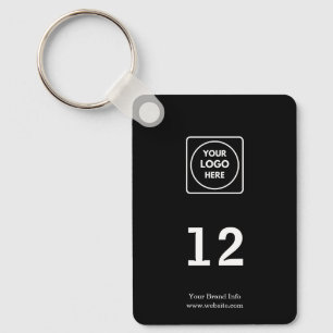 Porte-clés numéro de chambre noir   Hôtel personna