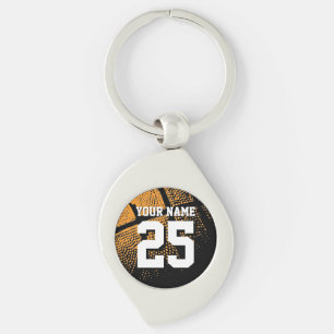 Porte-clés Numéro de maillot de basket personnalisé prime
