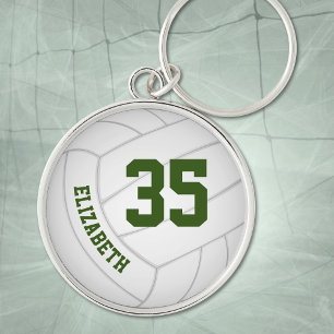Porte-clés numéro de maillot personnalisé de volley-ball réal