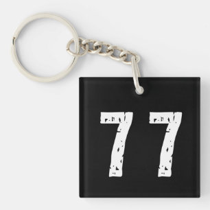 Porte-clés Numéro de sport 77
