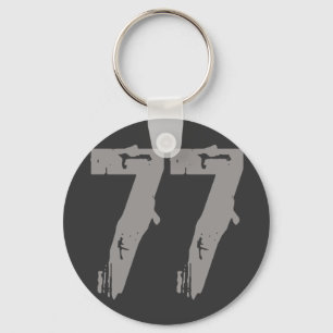Porte-clés Numéro De Style Érodé 77