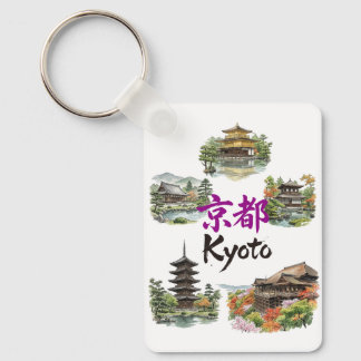 Porte-clés Numerous tourist attractions in Kyoto, Japan