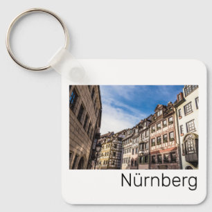 Porte-clés Nuremberg Cityscape Bavière Allemagne Souvenir