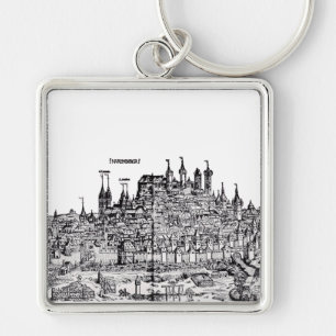 Porte-clés Nuremberg ville médiévale d'Allemagne