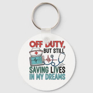 Porte-clés Nurse off Duty