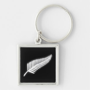 Porte-clés NZ Silver Fern Emblème national Porte - clé patrio
