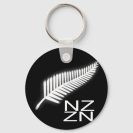 Porte-clés NZ Silver Fern Emblème national Porte - clé patrio