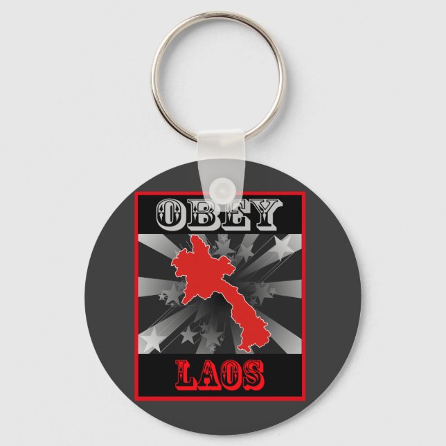 Porte-clés Obey Laos (Recto)