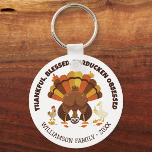 Porte-clés OBNUBILÉ PAR LE TURDUCKEN Funny Thanksgiving