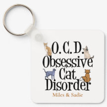 Obsessive Cat Disorder Cute Personnalisé Propriéta