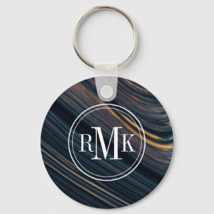 Porte-clés Obsidienne Goldsheen acajou