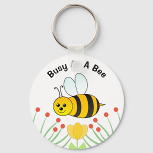 Porte-clés Occupé Comme Une Abeille Personnalisée