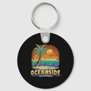 Porte-clés Oceanside California Vintage Souvenir désorganisé