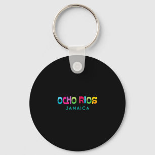 Porte-clés Ocho Rios Jamaïque Design Tropical Rétro