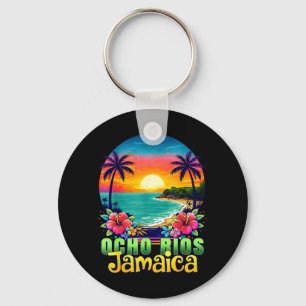 Porte-clés Ocho Rios Jamaïque Plage Tropical Sunset Été