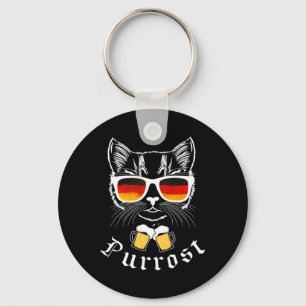 Porte-clés Octobre Fête T Chemise Funky Prost Pun Purrost Cha
