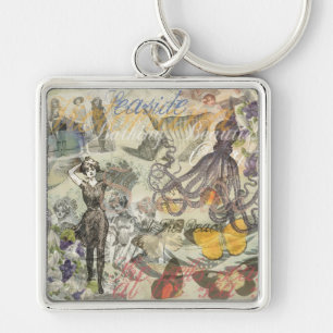 Porte-clés Octopus Beach Antique Côte Steampunk