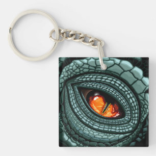 Porte-clés Œil de prédateur reptile primal