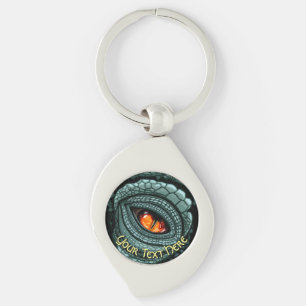 Porte-clés Œil de prédateur reptile primal