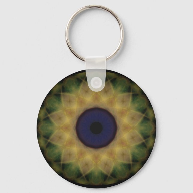 Porte-clés Oeil sourd jaune (Recto)