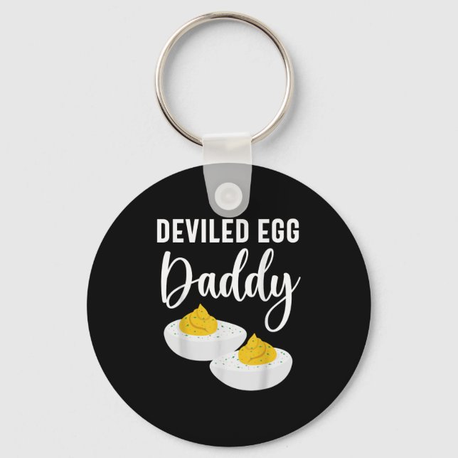 Porte-clés Oeuf Dévasté Papa Hommes Femmes Enfants (Recto)