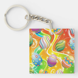 Porte-clés Œufs de Pâques Motif Festif
