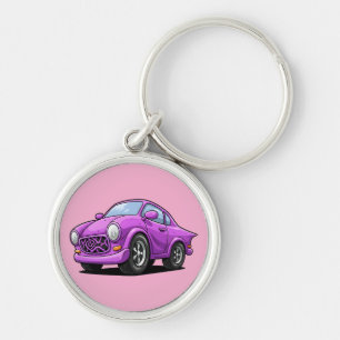 Porte-clés Œuvre d'art Auto Violet Extrême Incliné
