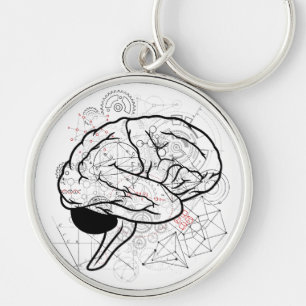 Porte-clés Œuvre d'art créative sur le thème de la science po
