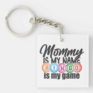 Porte-clés Œuvre d'art de mots de Bingo Maman drôle 