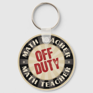 Porte-clés Off Duty Math Teacher