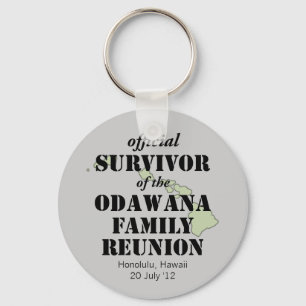 Porte-clés Official Family Reunion Survivor - Hawaii Green