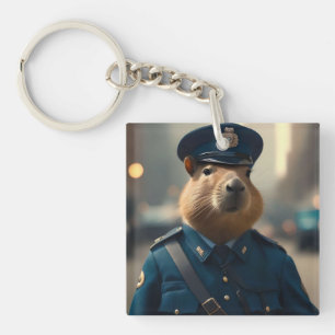 Porte-clés Officier Capybara : Garder la paix,