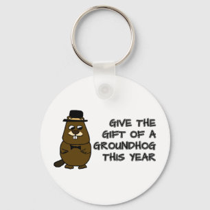 Porte-clés Offrez le cadeau d'une Groundhog cette année