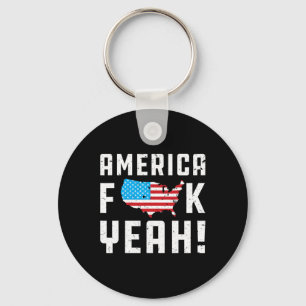 Porte-clés Ofjuly America Ouais Drôle Cadeau