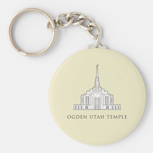 Porte-clés Ogden Utah Temple. porte - clé (Devant)