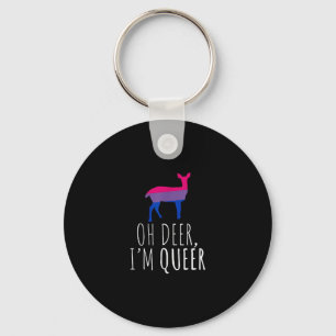 Porte-clés Oh Cerf Fier Pride Bisexuel Gay Lesbienne Porte-cl